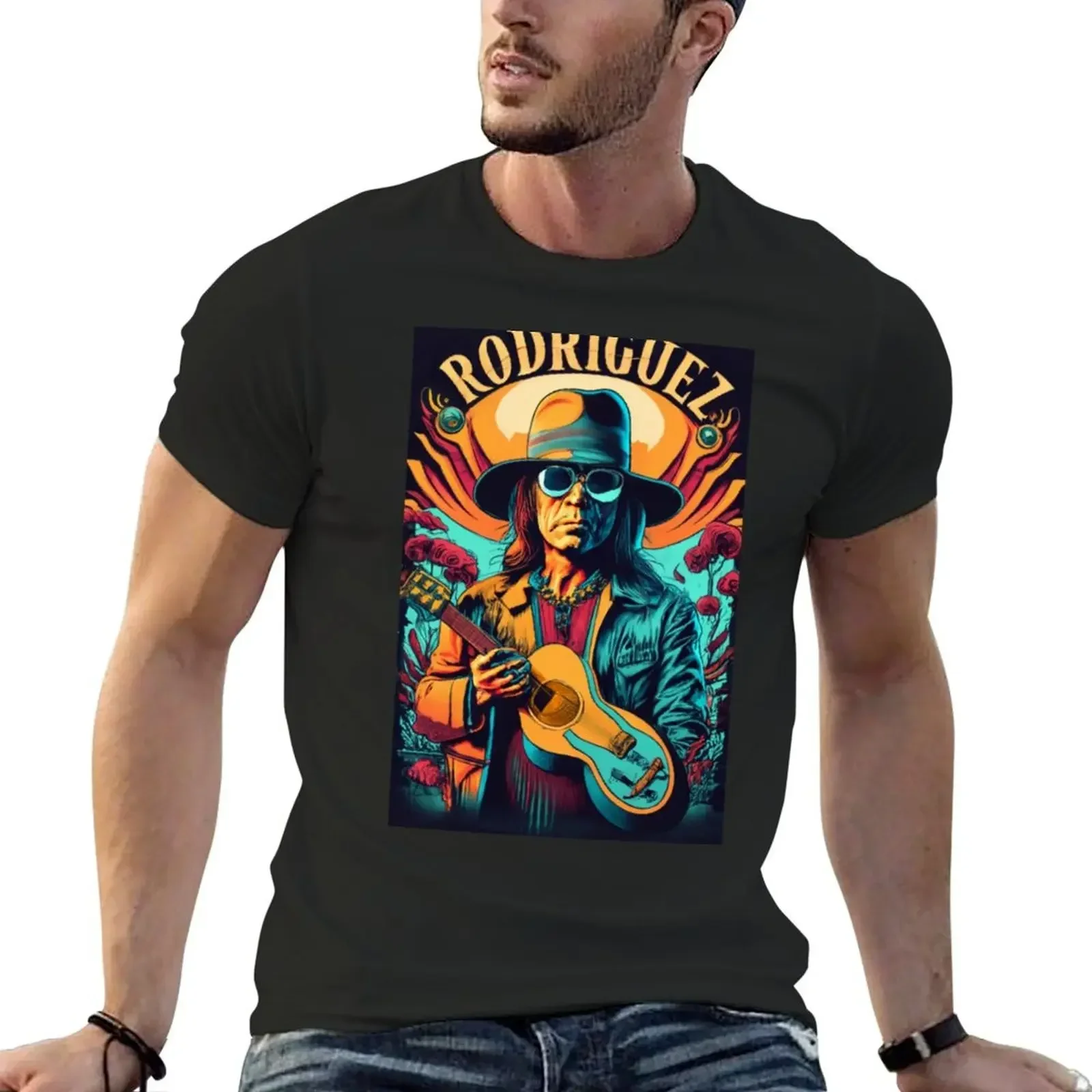 Sixto Rodriguez T-Shirt vintage Short sleeve tee mens t shirt