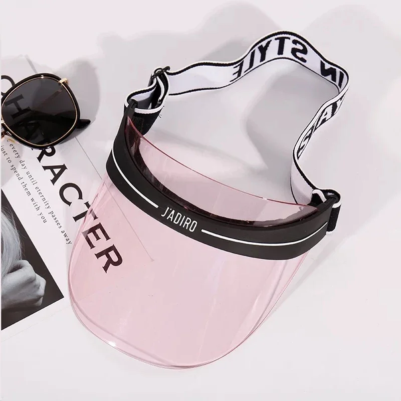 Candy Colors Sport Sun Cap Pink Golf Cap for Ladies Men Casual Fashion Vacation Outdoor Adjustable UV Protection Beach Visors