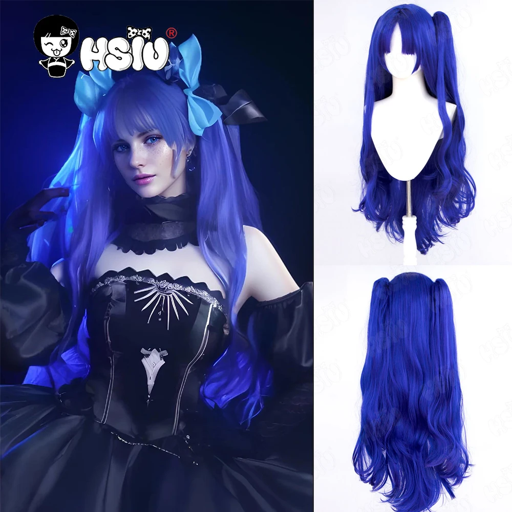 Space Ereshkigal Cosplay Wig Fiber synthetic wig「HSIU 」blue purple long Wig+Wig cap Game FGO Fate Grand Order cosplay Wig