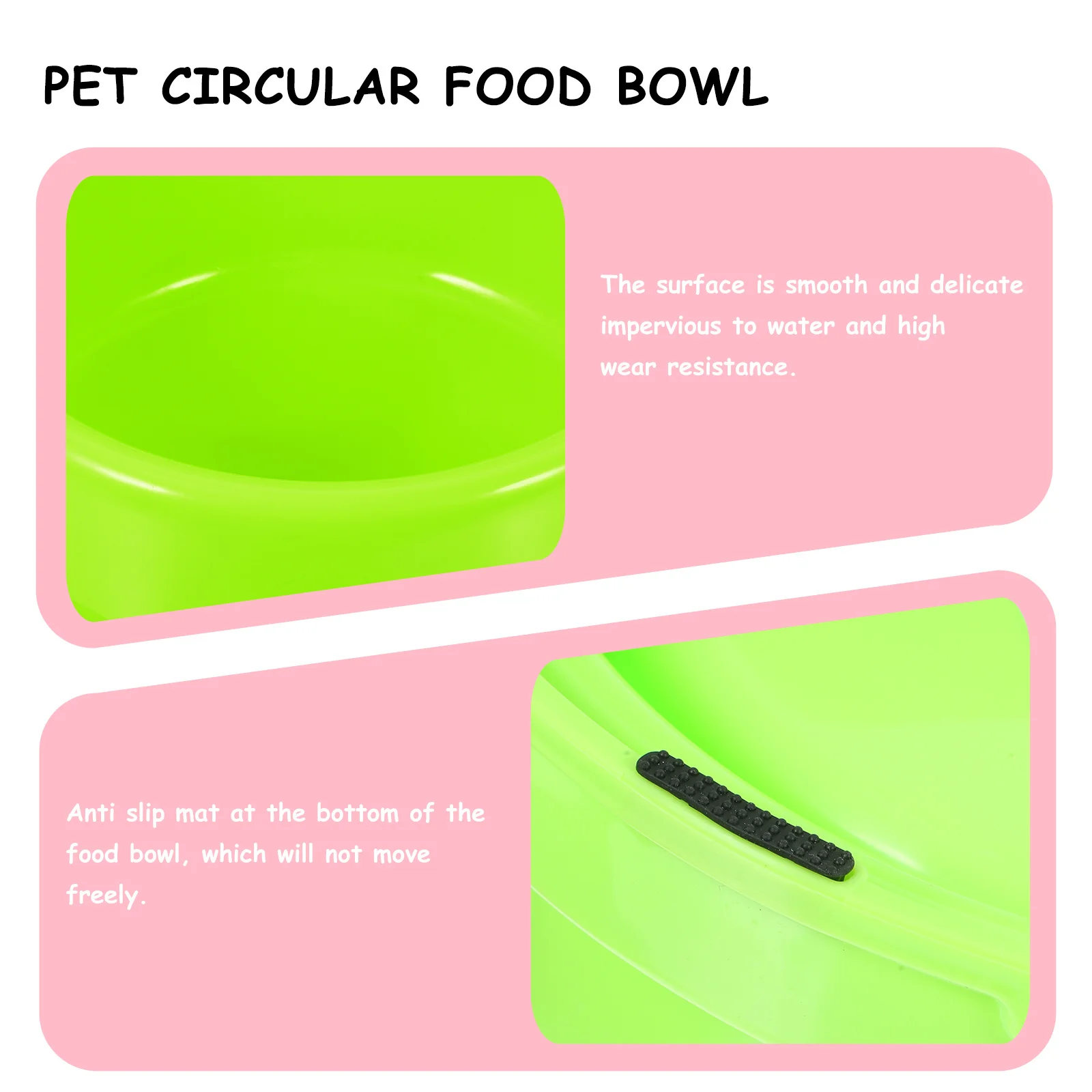 

Anti-Ant Pet Food Bowl Thick Plastic Feeding Dish For Small Dogs Cats Puppy Kitten Deer Teacup Waterproof Wear Resistant