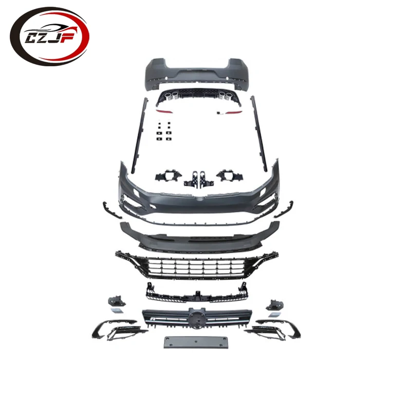 

CZJF Hot Sale Body Kit Front Bumper Grille for VW GOLF 7 MK7 Upgrade to Golf 7.5 R 2012 2013 2014 2015 2016 2017