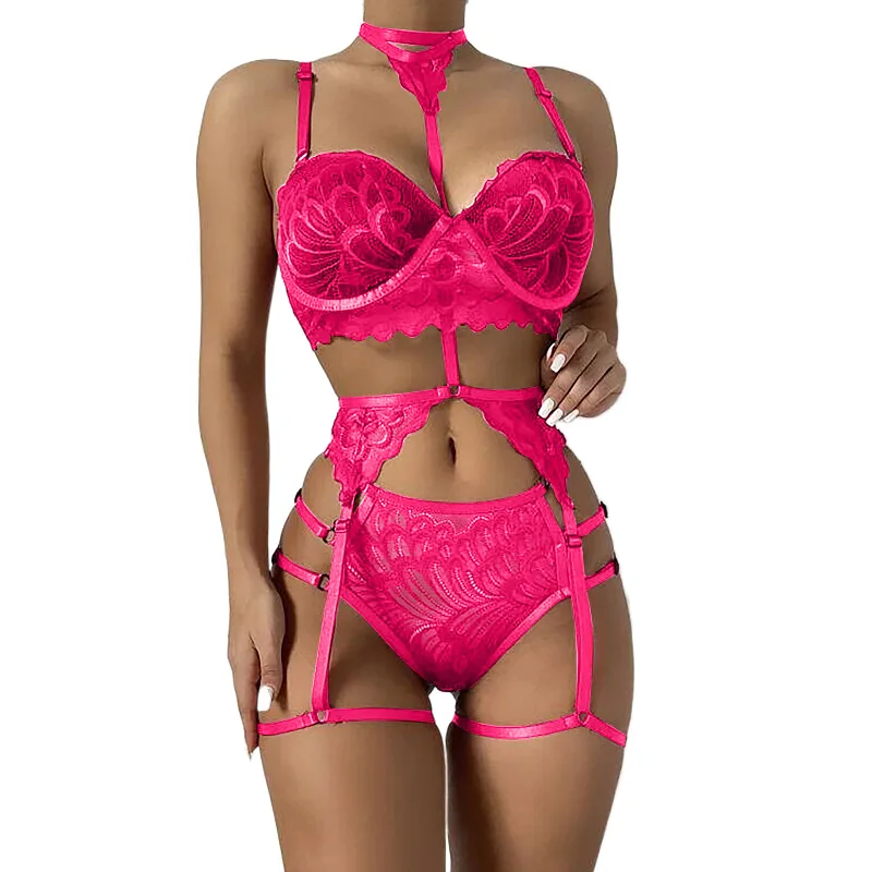 Naughty Devil Sexi Babydoll reggiseno di pizzo Panty Set prospettiva sesso costumi erotici Lingerie Set biancheria intima vestito porno Lingerie Sexy