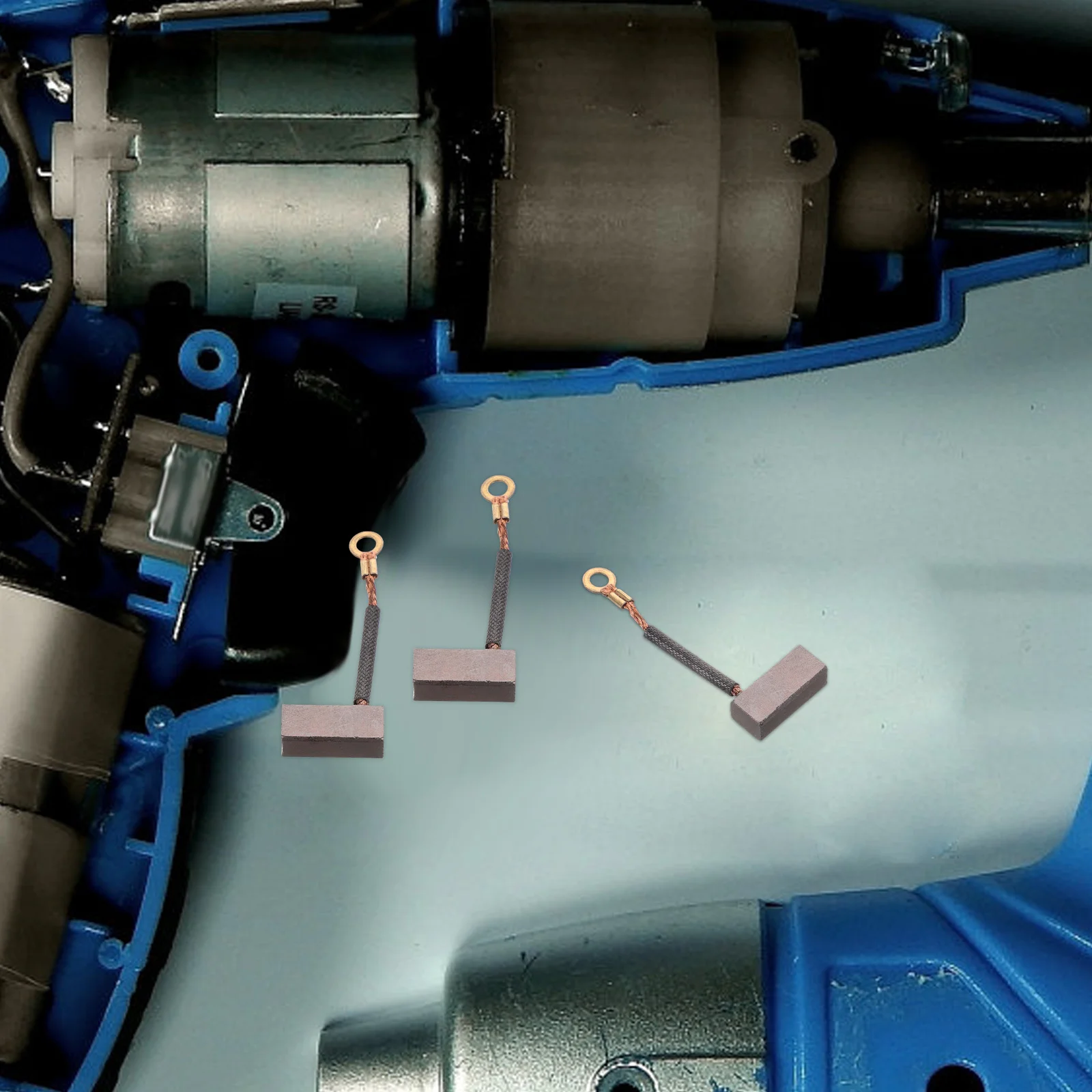 10-teilige Elektrowerkzeug-Motorbürste, stabiler Stromausgang, verschleißfest, vielseitige Option, praktische Kohlebürste für Motoren