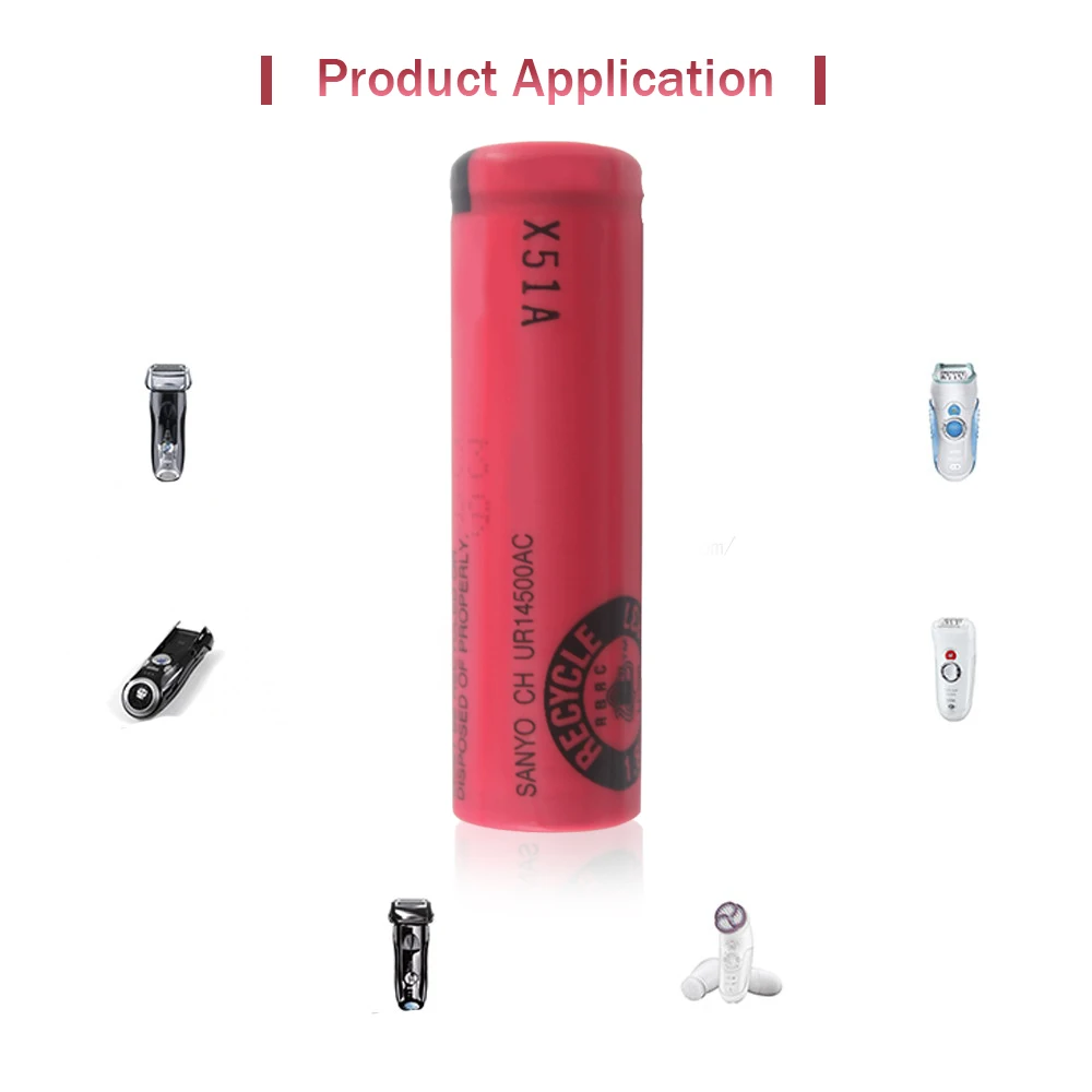 Оригинальный UR14500AC для BR AUN S5 S6 S7 S51 серии, электробритва, зубная щетка, аккумулятор 3,7 В, 740 мАч, литий-ионная аккумуляторная батарея