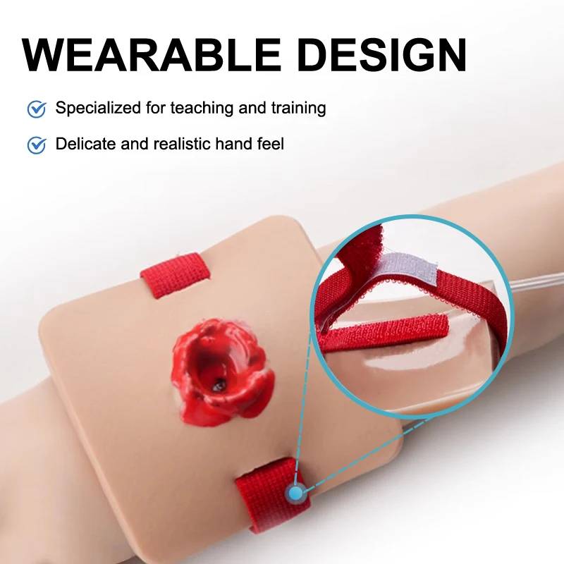 

Модуль практики с имитацией раны при травмах для тренировок медсестер и школ с помощью гемостаза и манекенов для практики первой помощи