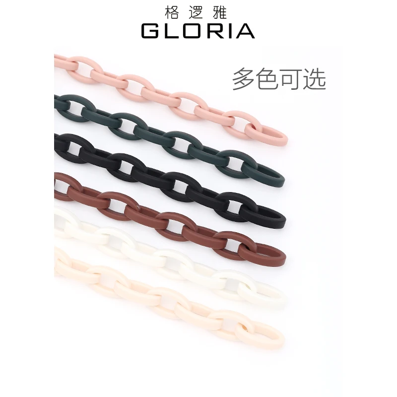 Master Style Armpit Bag Modified With Resin Decoration  Chain Shoulder Strap Accessories  Doll Pendant