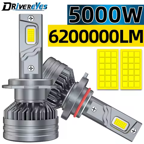 5000W H7 LED Headlights 6200000LM Canbus 36PCS CSP H4 H11 H1 H8 H9 HB3 9005 HB4 9006 9012 HIR2 Fog Lamps 6000K STG High Low Beam