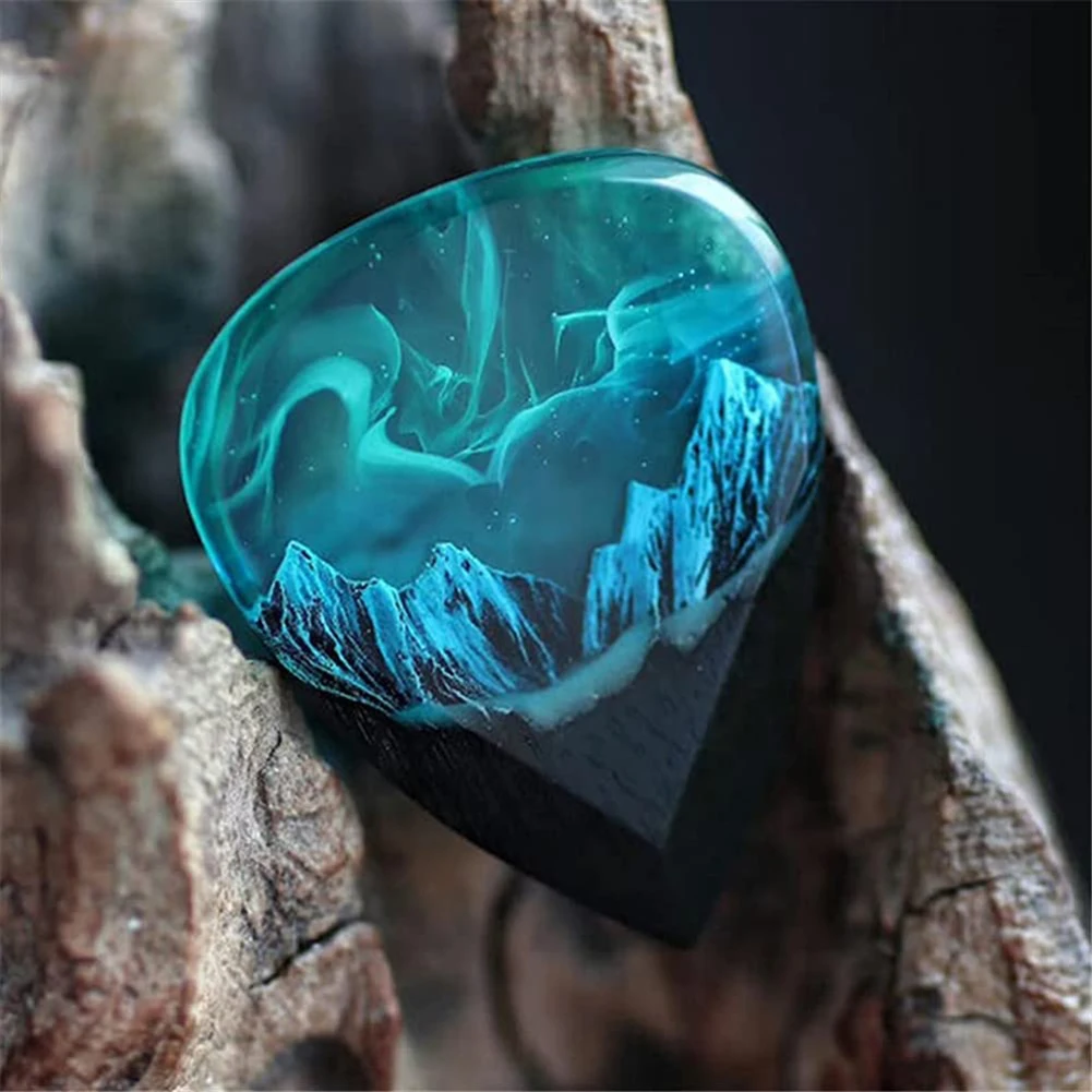 Epoxy Resin Electric Guitar Picks Creative Pendant Guitar Pick Plectrums Guitar Plectrums Stringed Instrument Accessories