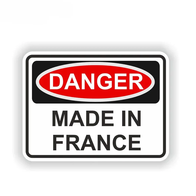 Warning DANGER UFO Car Accessories Funny Bike Car Sticker Waterproof Decor Reflective Sunscreen