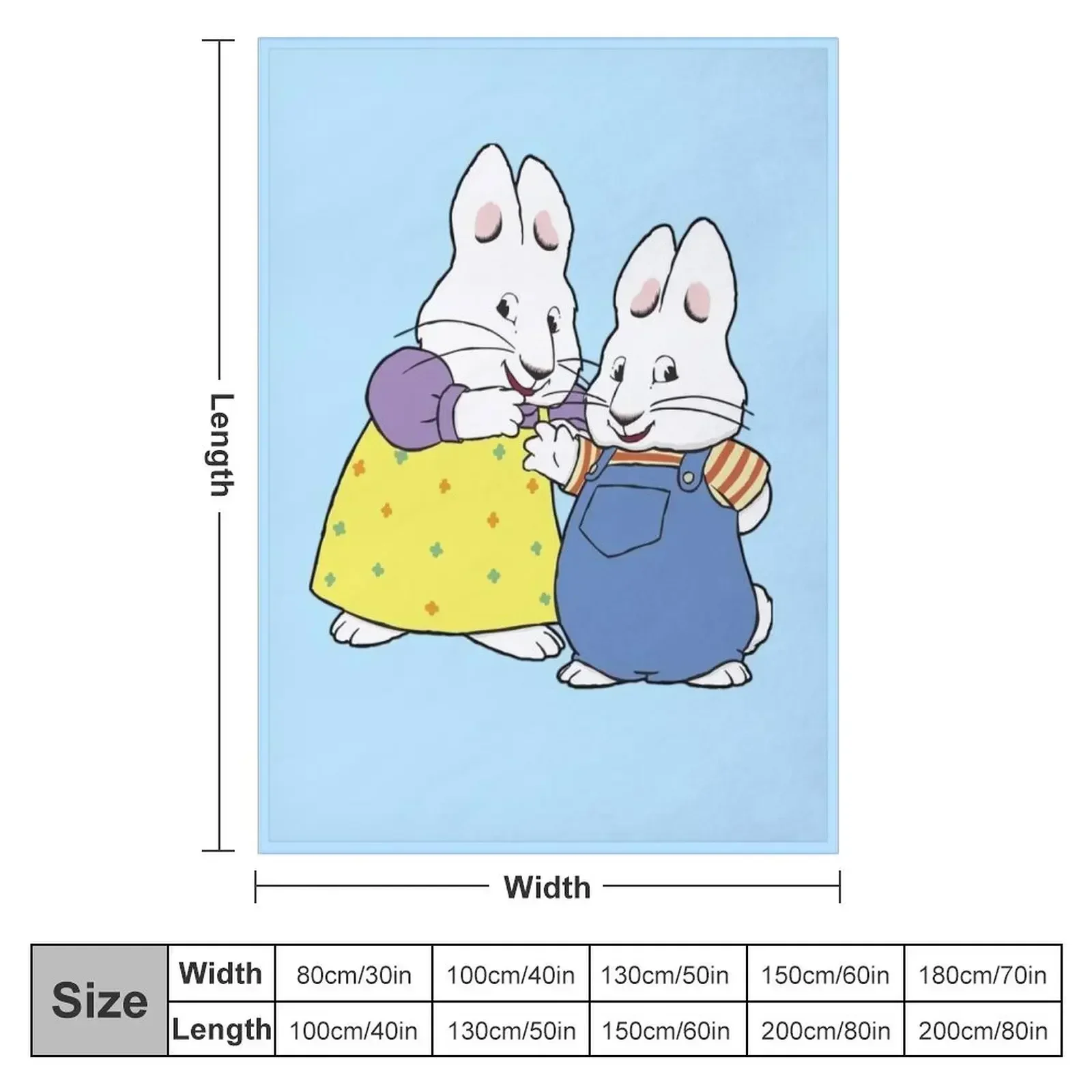 Max and ruby bunny Throw Blanket wednesday Bed covers decorative For Decorative Sofa Blankets