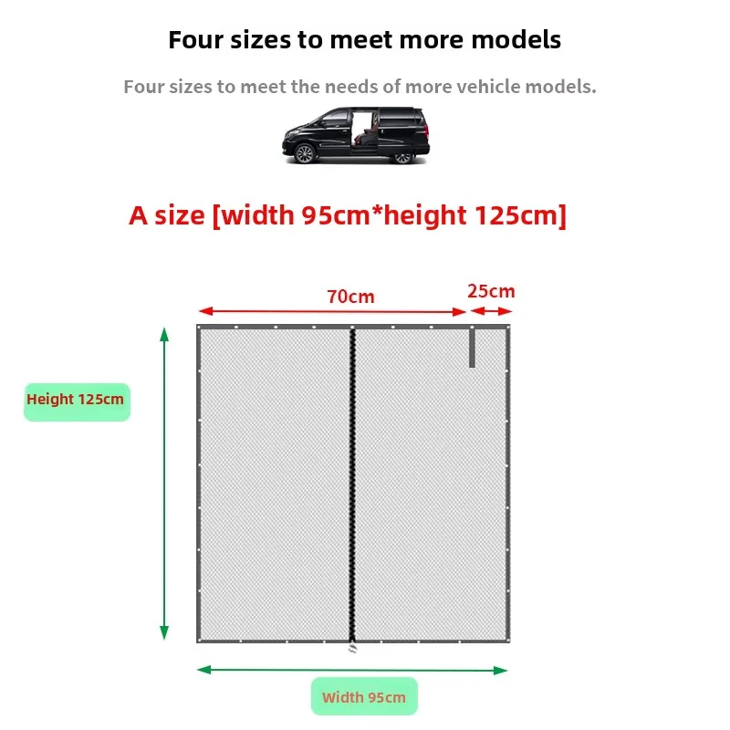 

Magnetic suction model, car mosquito net, door and window, screen net, door gap, insect-proof and breathable
