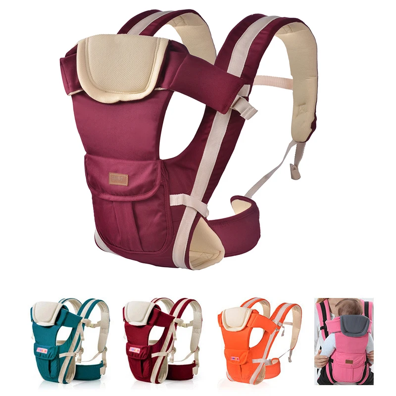 Ergonomische Baby trage 0-36 Monate atmungsaktive Vorderseite 4 in 1 Baby bequeme Schlinge Rucksack Tasche Wrap Baby Känguru Tasche