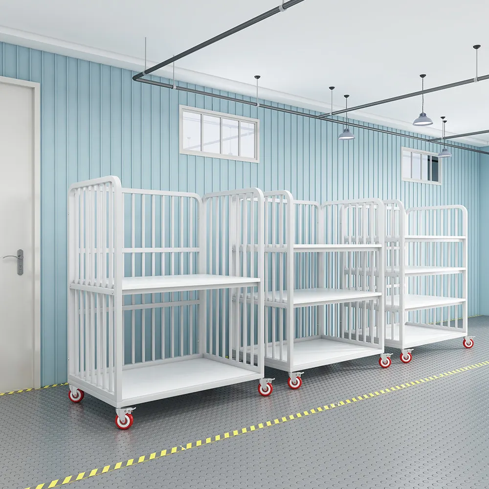 Garment factory turnover trolley, cutting cart, ready-to-wear material packaging, push cart, fabric finished product stacking