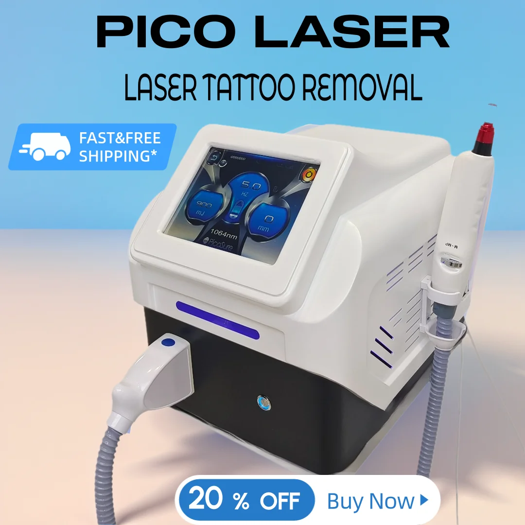 4000W Machine portable de retrait de tatouage de Laser de Pico de 532nm 1064nm 1320nm 5ips Nd:yag Machine de retrait de tatoua