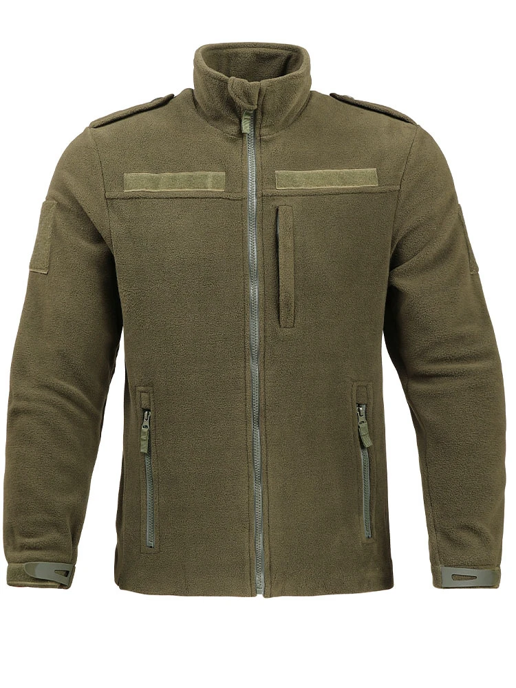 2026 New Men's Tactical Fleece Jacket with a Stand up Collar and Thickened Warm Windproof Winter Coat, Suitable for Hiking, Camp
