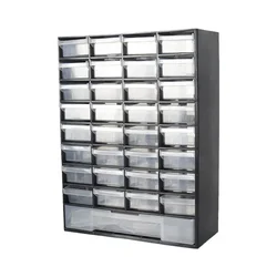 Plastic Drawer Hardware Parts Storage Box Multi-grid Drawer Parts Box Wall-mounted Screw Classification Component Box Tool Case