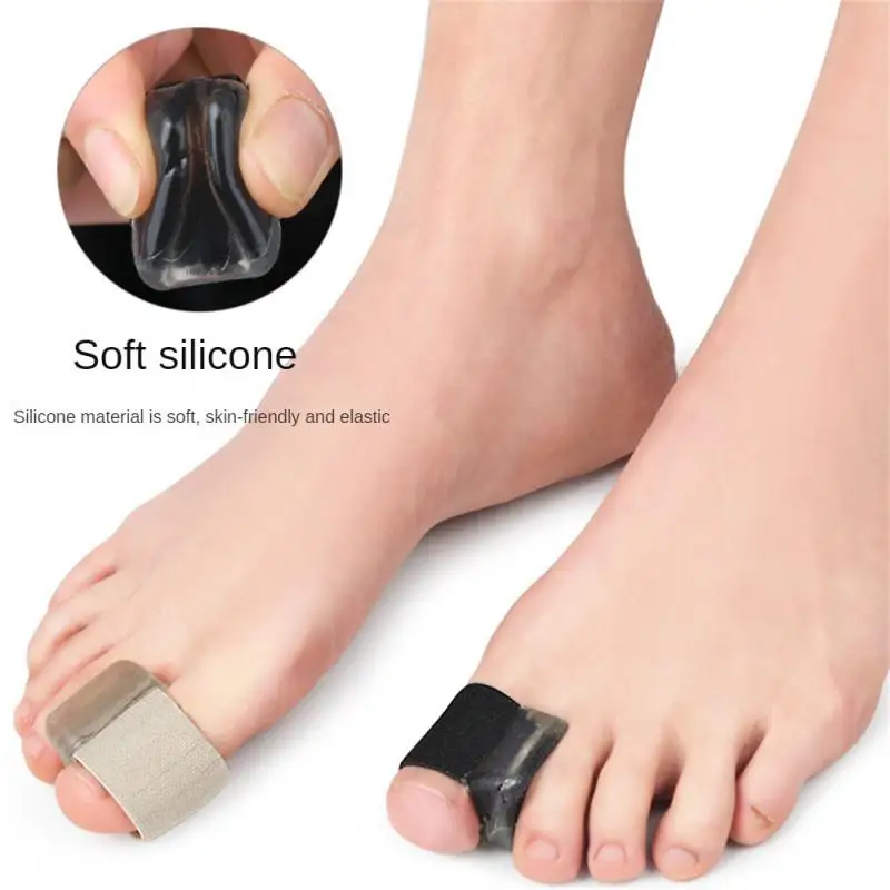 2 stücke Gel Toe Separator Bunculitis Korrektor ist geeignet für Bunculitis Überlappung und Mallet Toe Relief mit Toe Pad Toe Tube