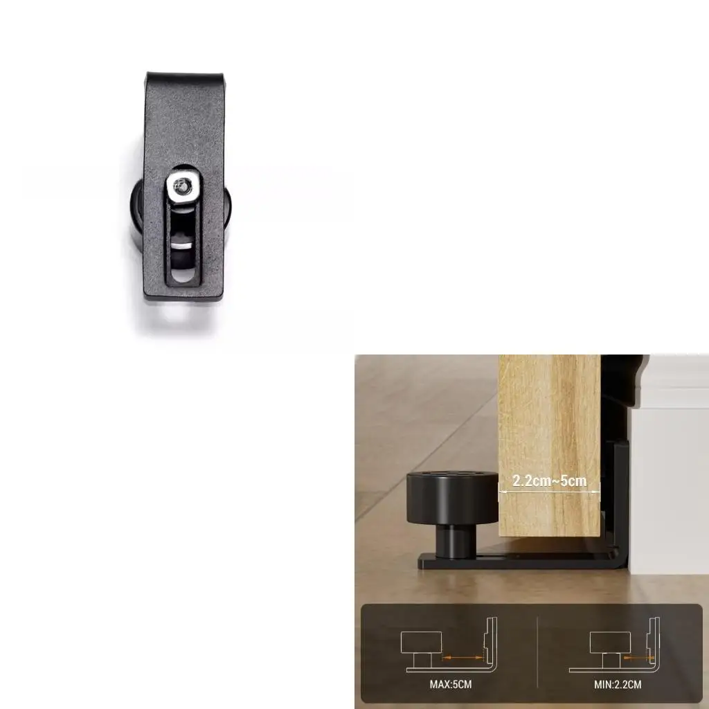 

Heavy Duty Door Bottom Sliding Door Roller Nylon Wheel Door Guide For 1/2inch 2inch Thick Door Space Saving Design