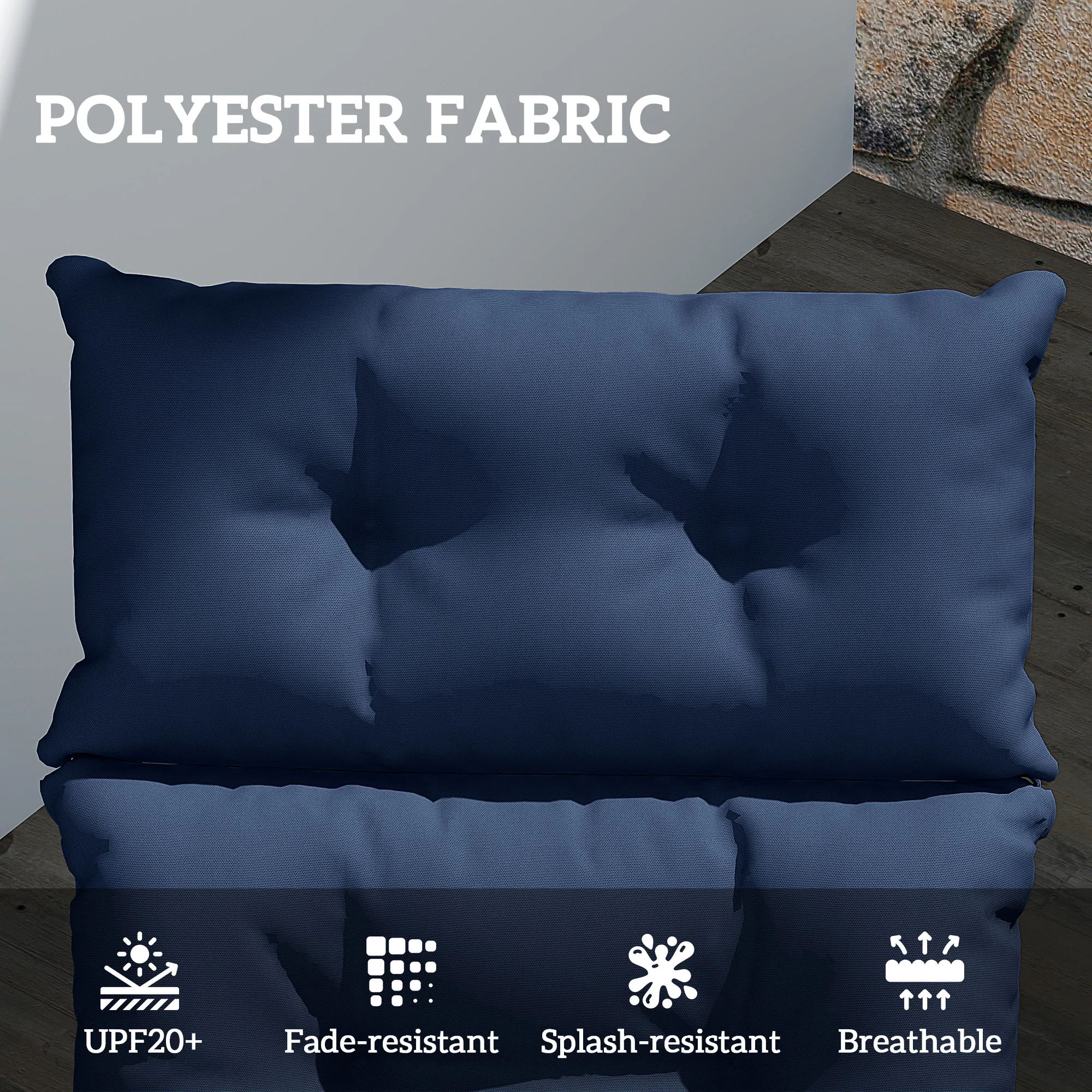 Poduszka na leżak Outsunny, gr – Outdoor Furniture Cushions 22 X 22 recenzja i cena