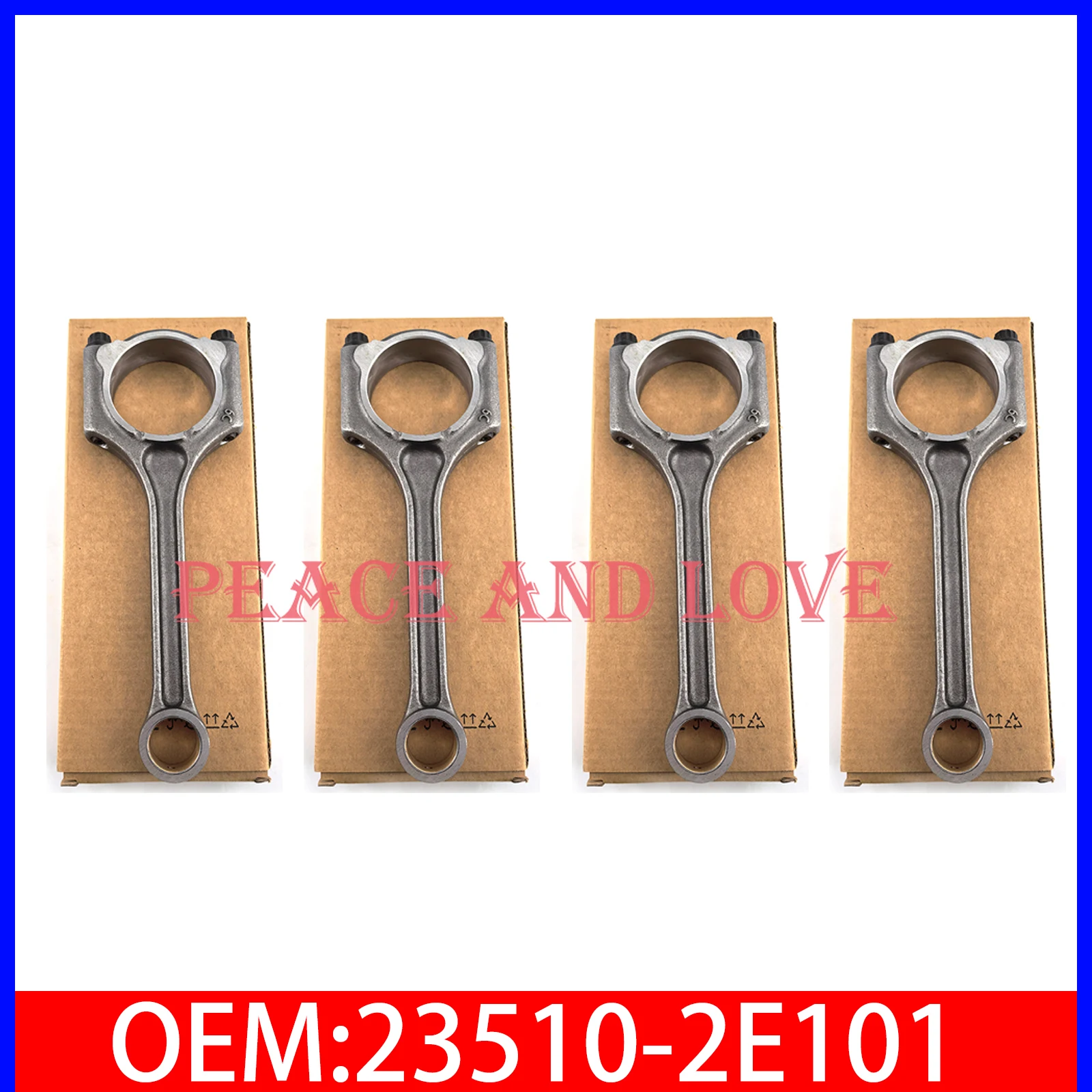 1PCS/4PCS Connecting Rod 23510-2E101 For 12-16 Hyundai Elantra i30 14-15 Kia Forte 1.8L 235102E101