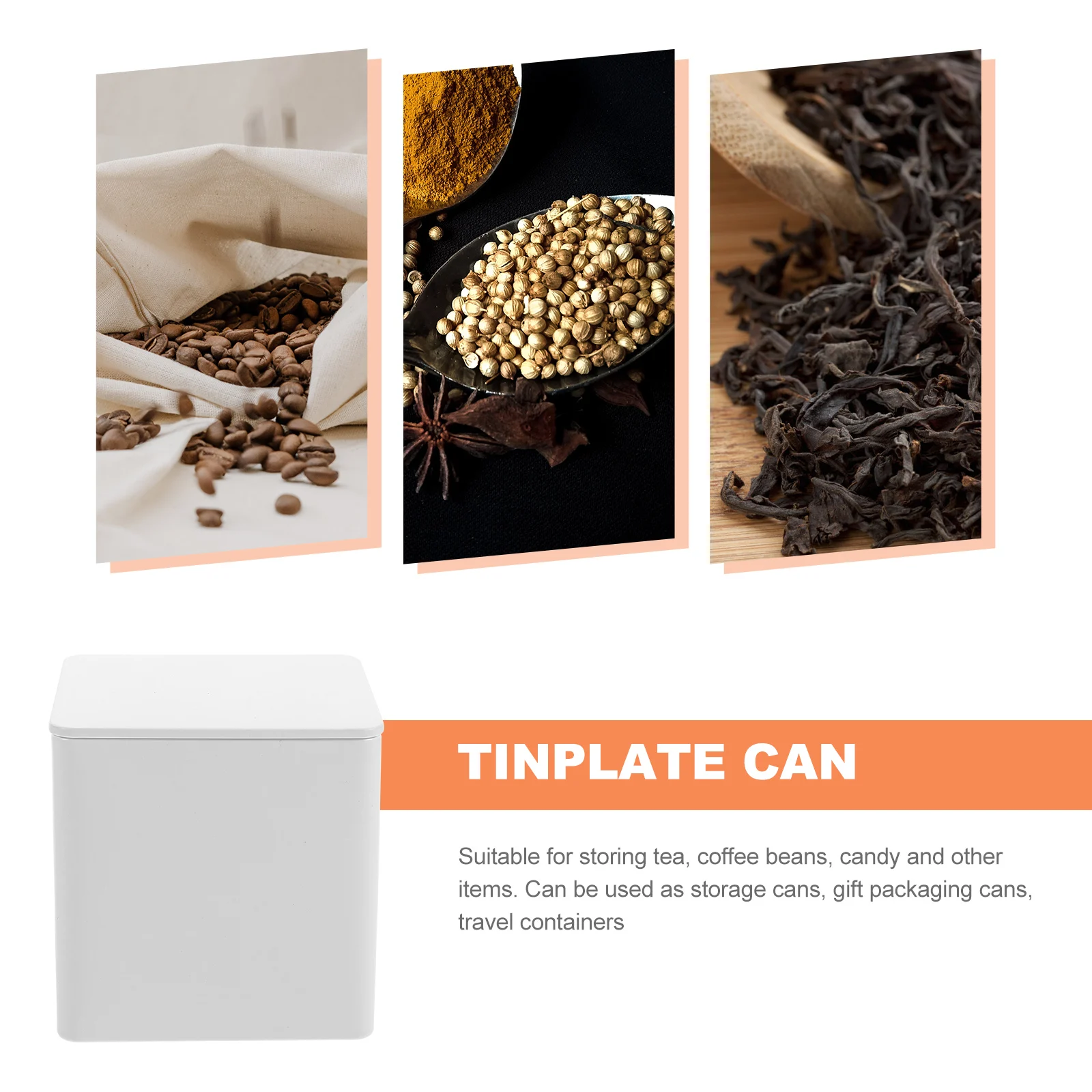 

4pcs Sealed Wedding Candy Tins Tin Boxes for Tea Coffee Beans Candy Empty Tin Box 180-200g Airtight Small Containers