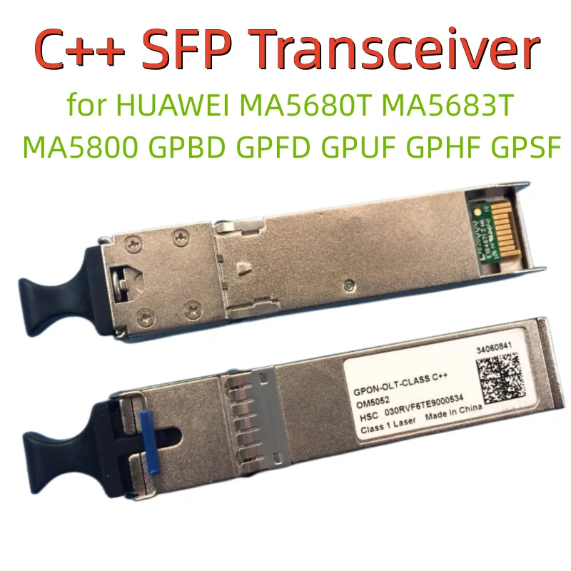 

NEW OM5052 GPON OLT CLASS B+ C+ C++ SFP Module GBIC Optical FTTH for HUAWEI MA5680T MA5683T MA5800 GPBD GPFD GPUF GPHF GPSFBoard