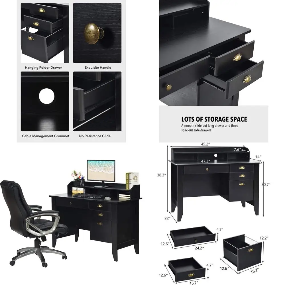 Computer Desk With …