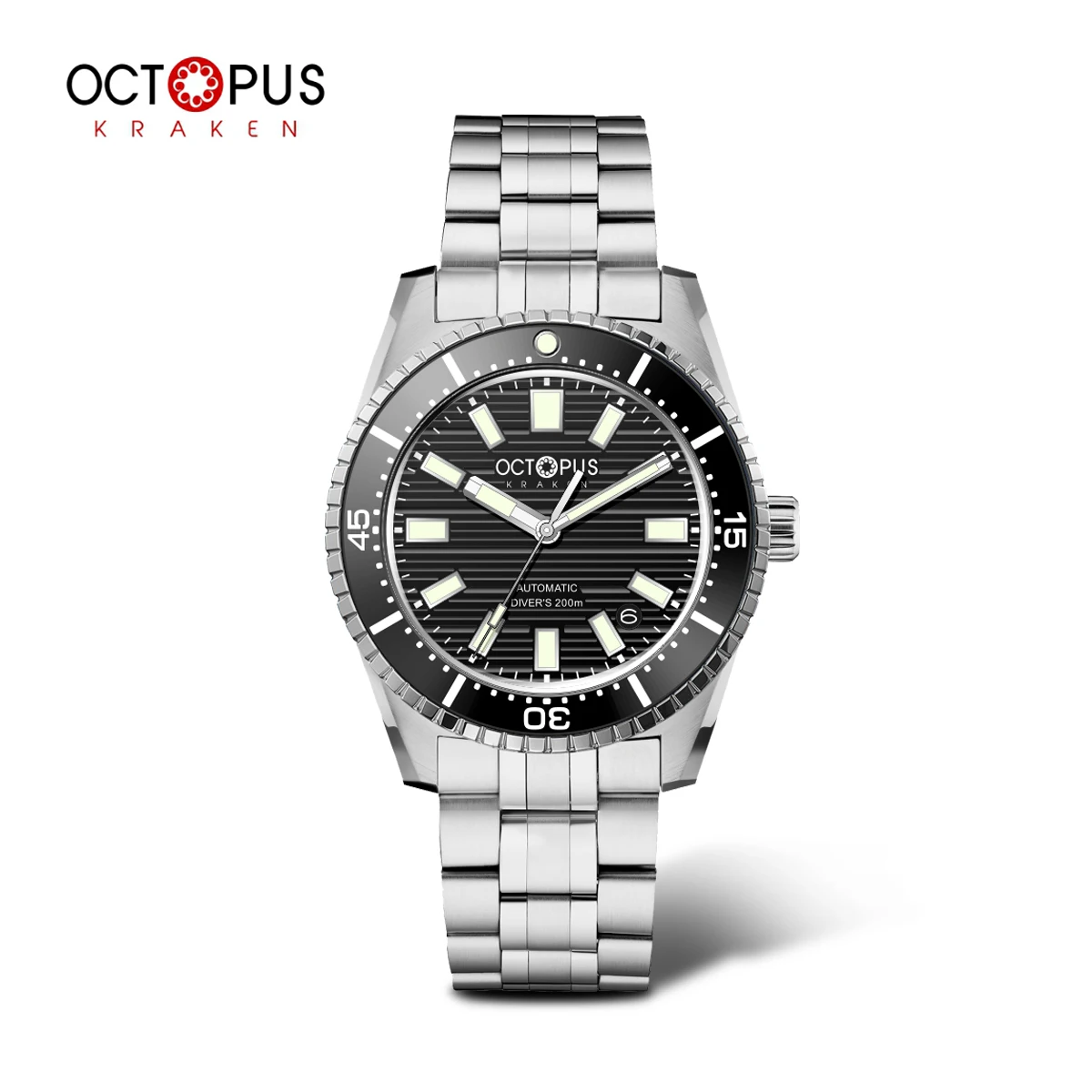 Octopus Kraken 39MM NH35 Men's Automatic Mechanical Watch Sapphire Luminous C3 Stainless Steel Waterproof 20Bar Reroj Hombre Wat