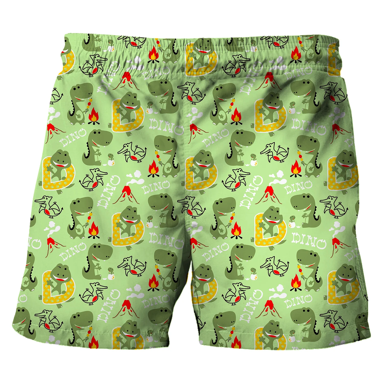 Summer Baby Boys' Kawaii Dinosaur Swimming Trunks Kids' Casual Shorts Children's Loose Beach Shorts Girls Casual Short Pants