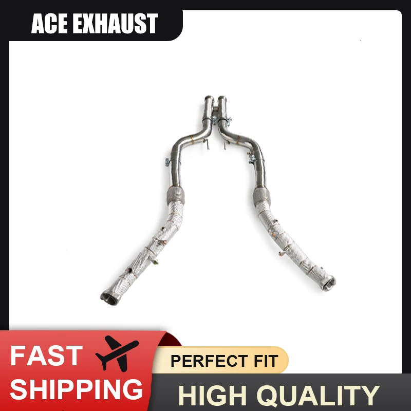 

ACE High Performance Downpipe for Mercedes BENZ AMG S63 W222 5.5T with catalytic Header Exhaust SUS304 Exhaust Pipe