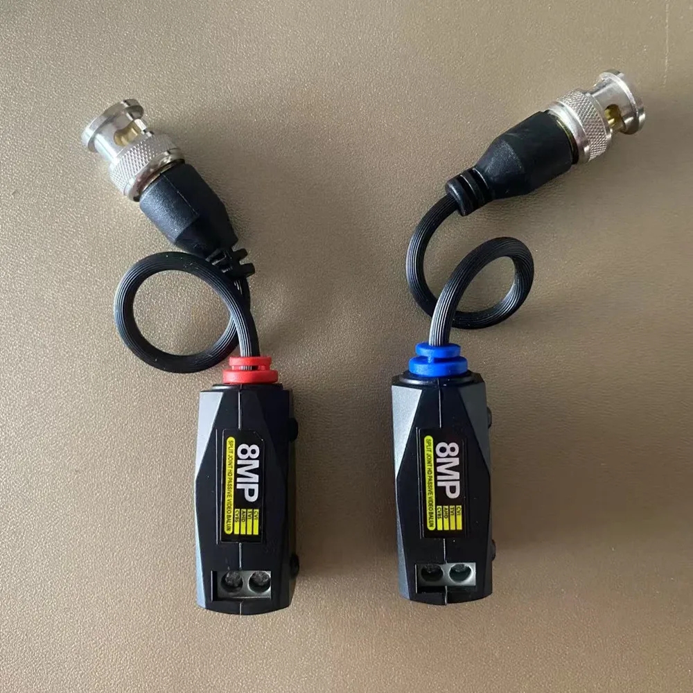 جهاز إرسال واستقبال فيديو Balun 8MP HD CVI/TVI/AHD لكاميرا CCTV الأمنية BNC Cat5 CCTV UTP Video Balun