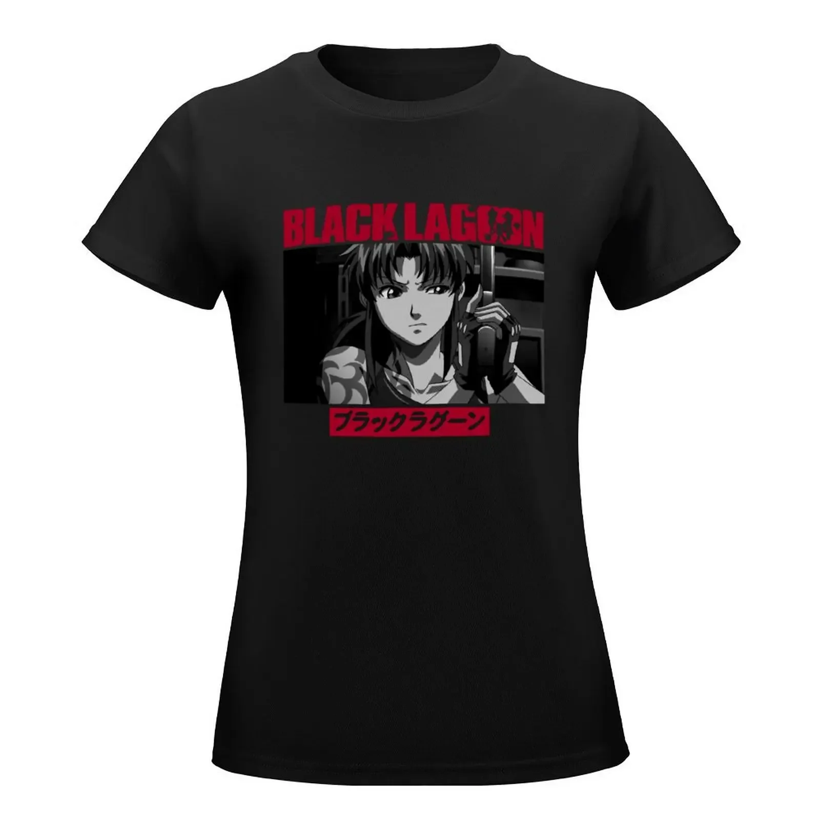 Black Lagoon Revy #3 T-Shirt summer tops summer top Blouse white t-shirt dress for Women sexy