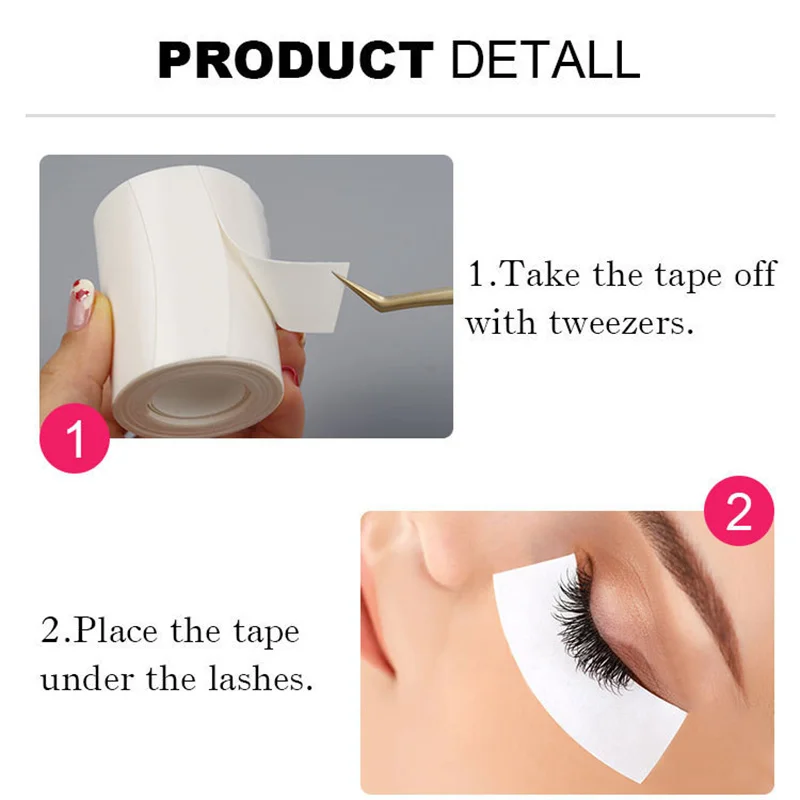 Wimper Foam Tapes 110 stks/rol Micropore Tape voor Wimpers Onder De Ogen Pads Wimper Extension Tape Eye Patch Gel Pads voor Cilia