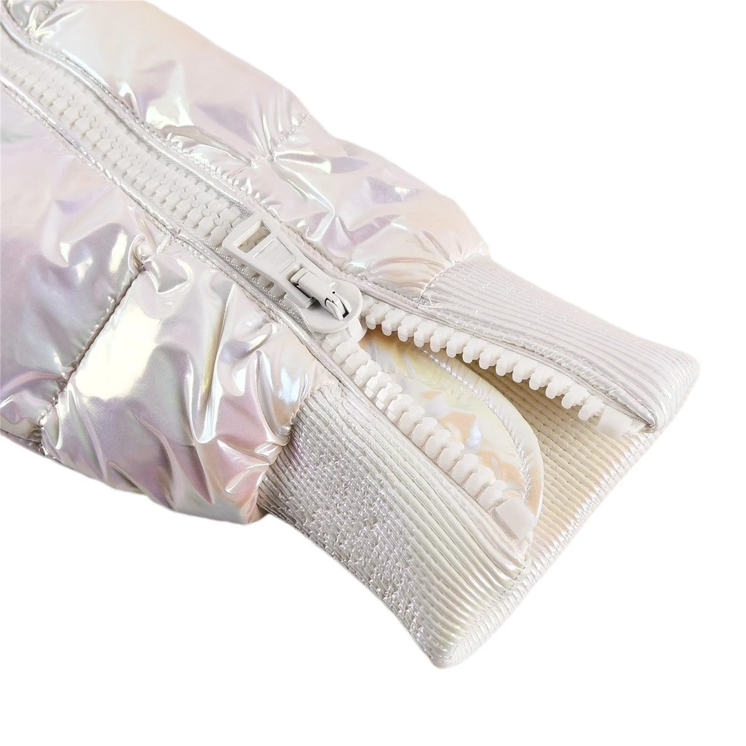 Luxury Down Jacket Women Brand Fashion Street Colorful Hooded Zipper Parkas Winter Designer Thicken Warm Shiny Puffer Coat 2025