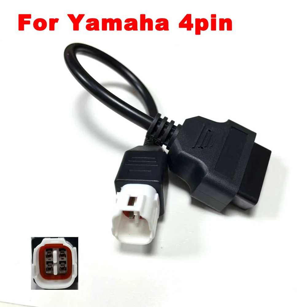 

Диагностический кабель OBD для мотоциклов Yamaha с 4-контактным на 16-контактный разъем для мотоциклов R1, R6, MT07, MT10, FZ09, FZ10, XSR700, XSR900,TMAX530, XT1200ZE