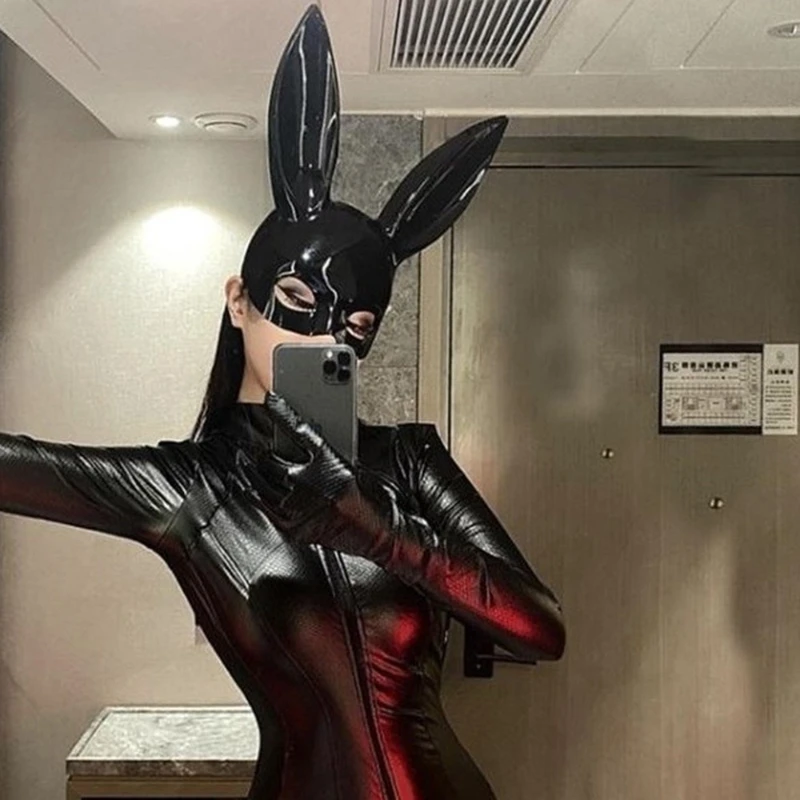 ألعاب الجنس الكبار آذان أرنب يمزح الجنس لعب تأثيري الدعائم كوس قناع #4