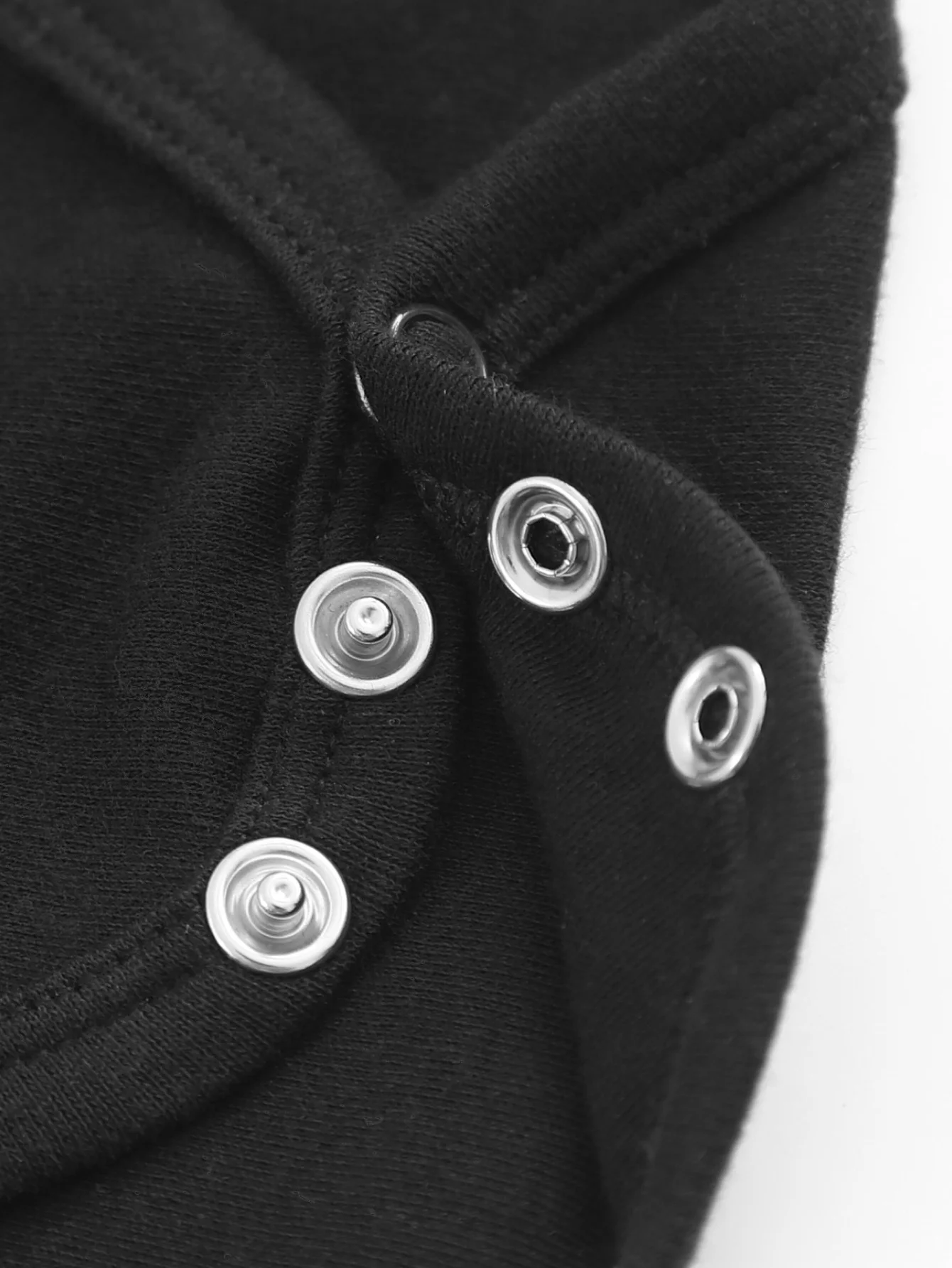 بدلة زحف للأطفال من Virgo Lovely Bunny للجنسين، قطعة واحدة للعناية بالبشرة من القطن الخالص، بدلة سوداء لجميع المواسم 190GSM