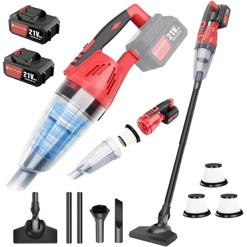 Cordless Vacuum Cleaner, 7000Pa 2-in-1 Upright & Handheld Stick Vacuum, for Hardwood Floors, Carpets, Cars and Pet Hair image 3