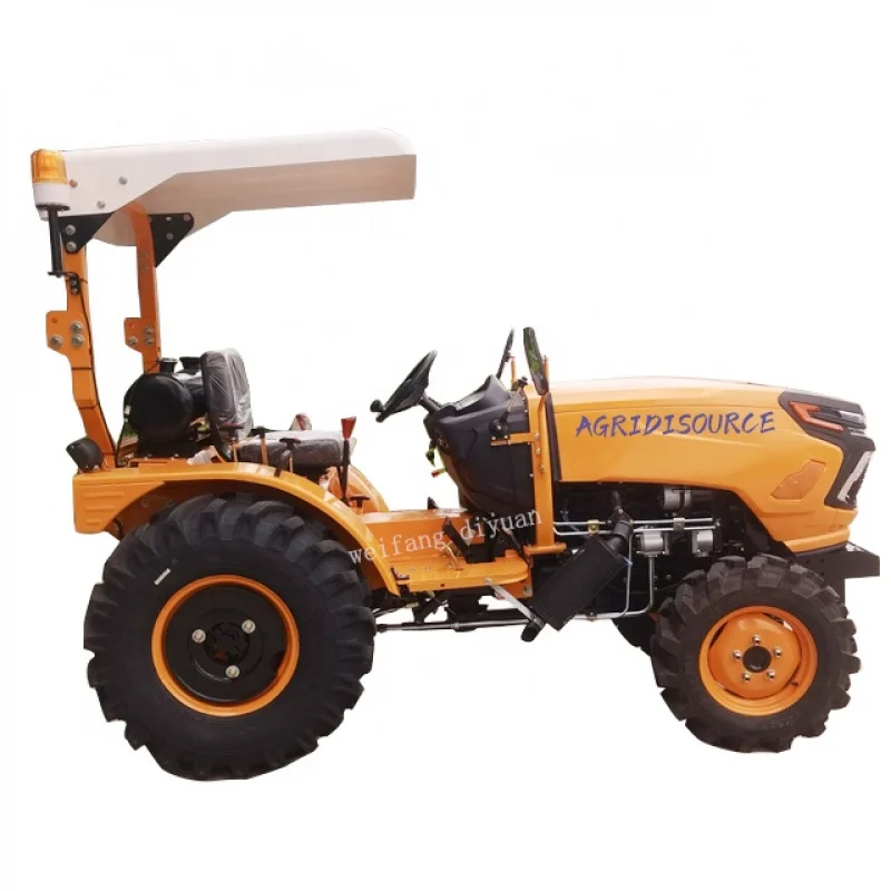 Durevole: trattore cinese 4WD 60HP trattore agricolo elettrico trattore compatto con caricatore e retroescavatore