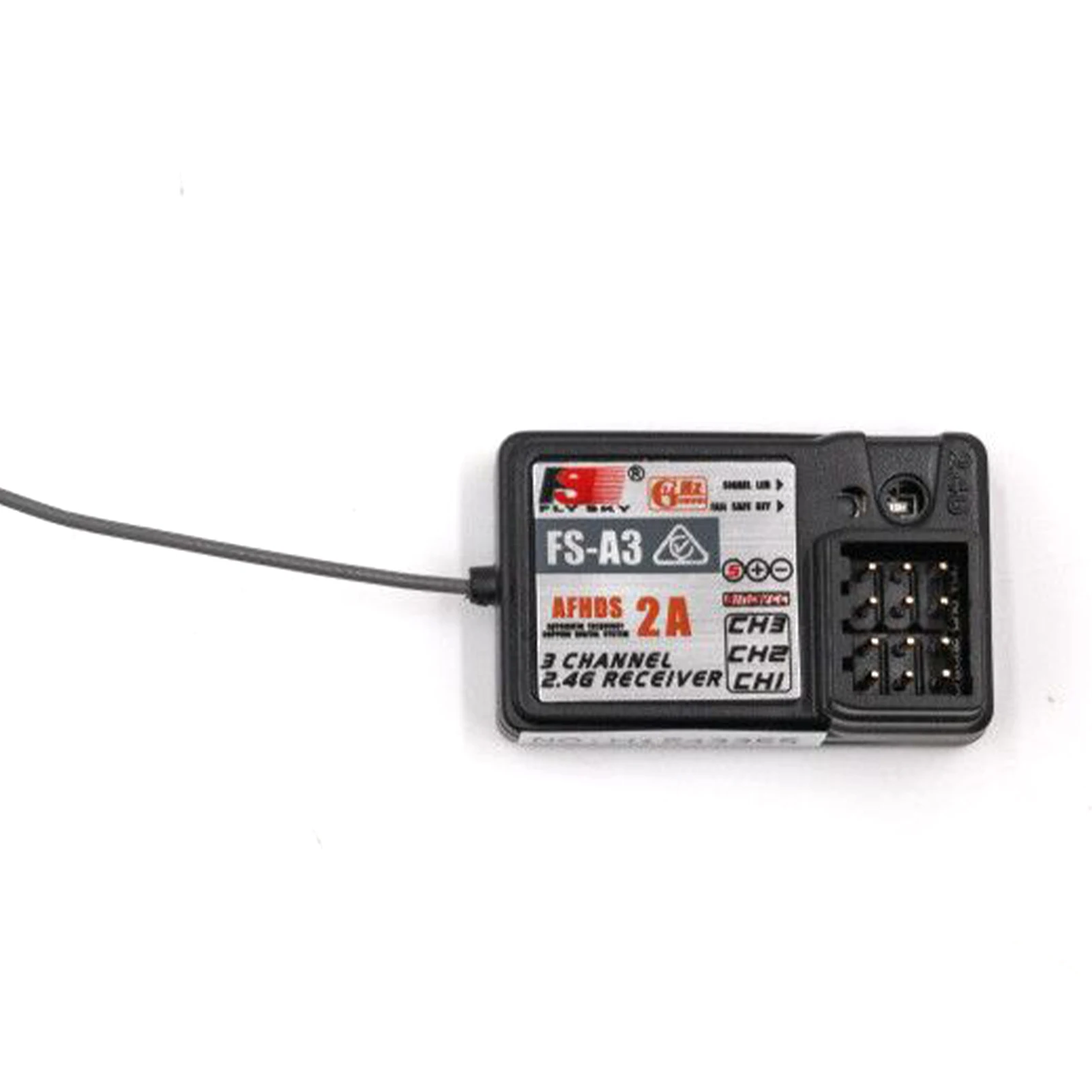 2PCS Flysky FS-A3 AFHDS2A 2.4G 3CH Receiver Extremely Stable In Performance RC Parts for GT2E GT2G Transmitter