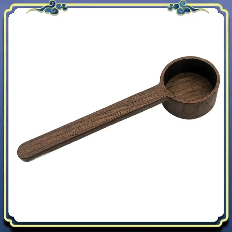 Latest 2PCS Home Wooden Measuring Spoon Set Kitchen Measuring Spoons Tea Coffee Scoop Sugar Spice Measure Spoon Measuring Tools view 2