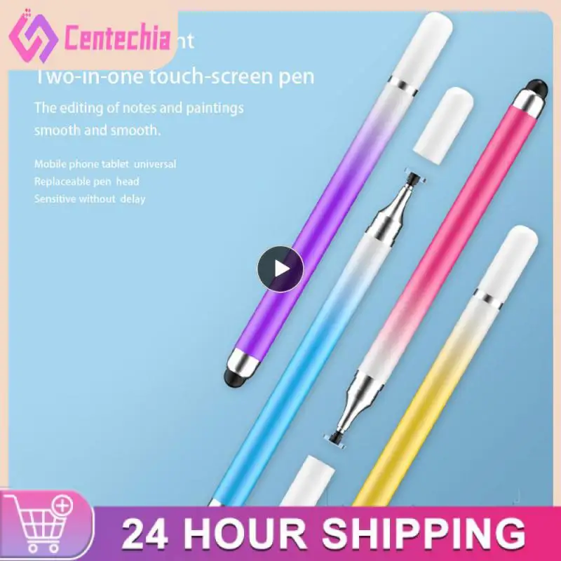 Caneta de toque capacitiva Compatível com Stylus poderosa, Cabeça dupla, ponta precisa Pen, Periférica, Tablet, Computador
