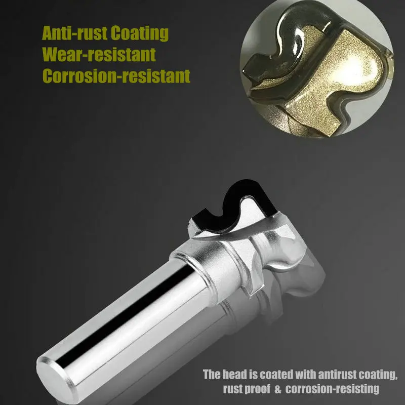 12.7mm PCD Diamond Door Handle Milling Cutter Slotting Router Bit Woodworking Tools 2-Arc Nail CNC Wood Grooving Drawer Endmill