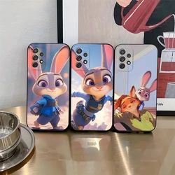 Custodia per telefono Zootopia per Samsung Galaxy S24 S20 S21 S23 S22 Ultra Fe Plus M54 A34 A54 A24 A52 A53 Coque