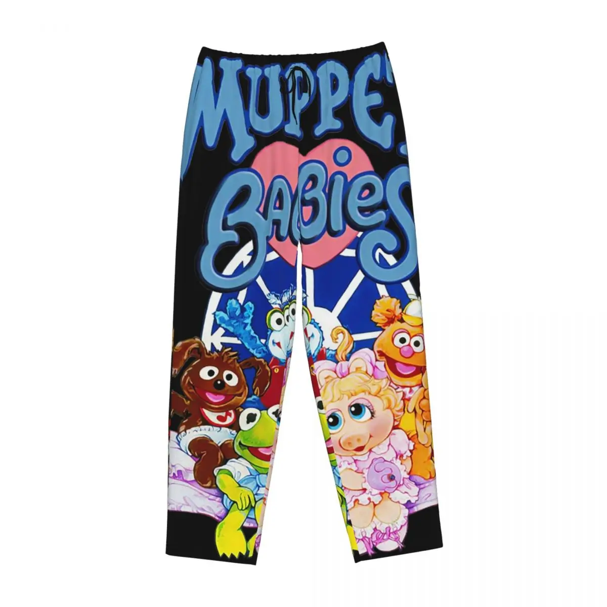 

Женские пижамные штаны Muppet Babies на заказ, одежда для сна с карманами для сна и отдыха