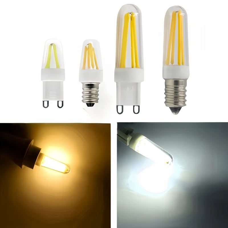 G9 LED ceramic dimmable light 230V 220V bulb 3W 6W 4 LED filament COB chandelier replaces 30W 60W halogen spotlights