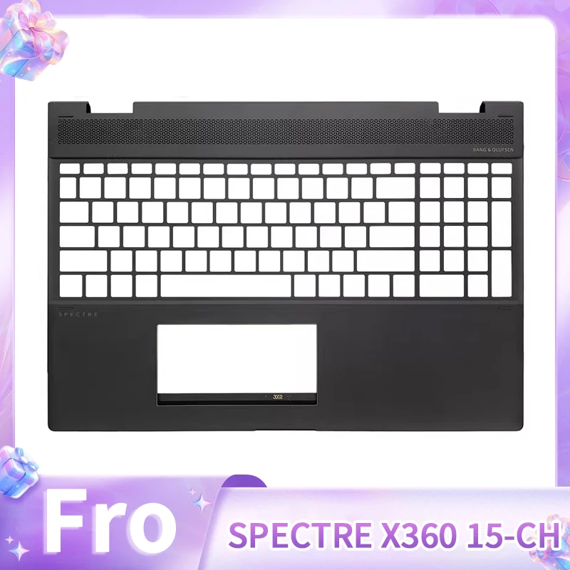 

New Laptop Replace Cover For SPECTRE X360 15-CH 15t-ch000 Upper Top Case Keybaord Bezel 15.6" Brown