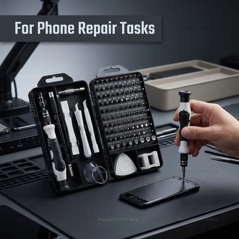 115 in 1 Multi-Functional Electronics Screwdriver Kit Repair Tools for Computers Phones Household Insulation Crafts Ultralight