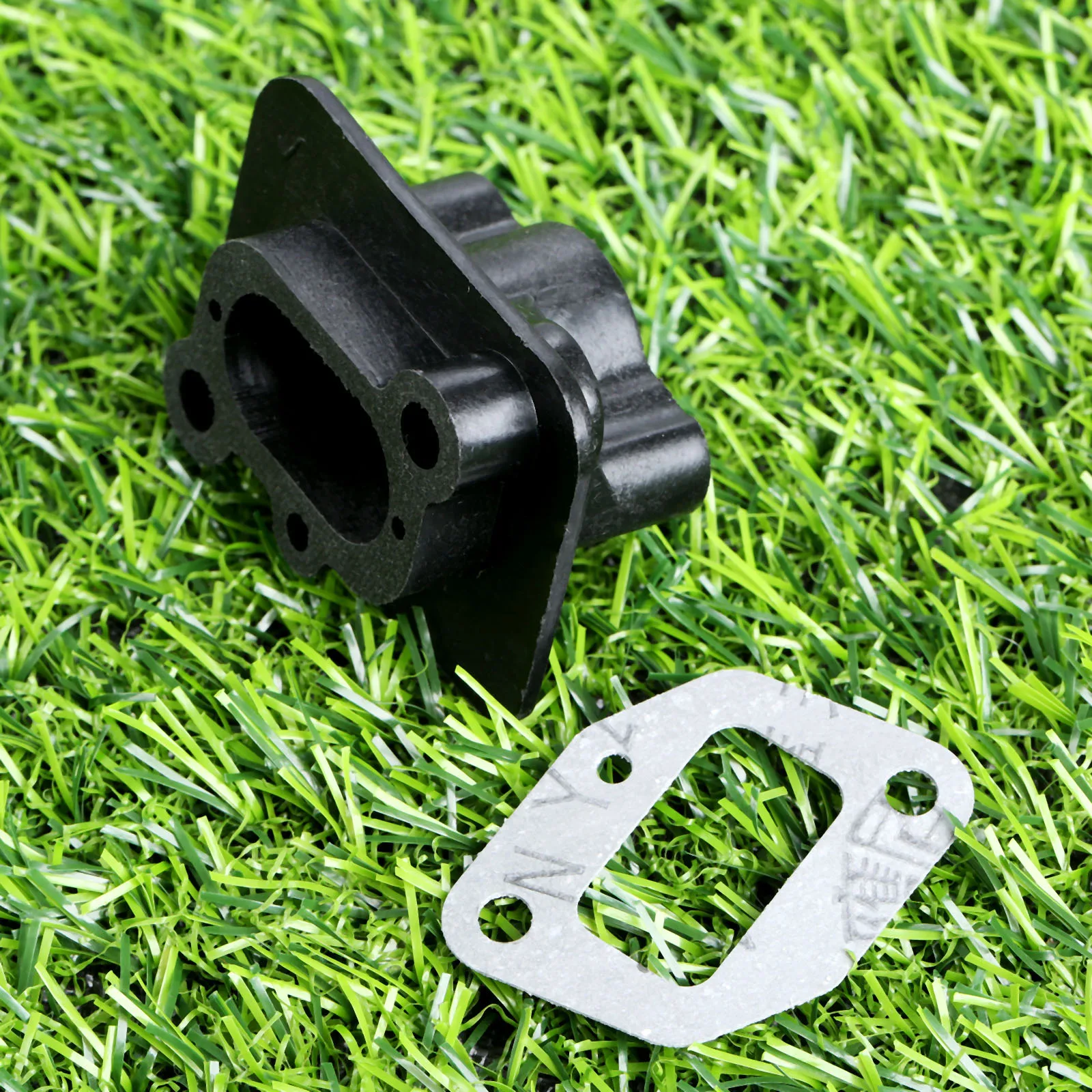 Sikat Cutter Intake Manifold DENGAN GASKET 43cc 52cc Carb Inlet Manifold pemangkas pagar karburator bagian Strimmer mesin suku cadang