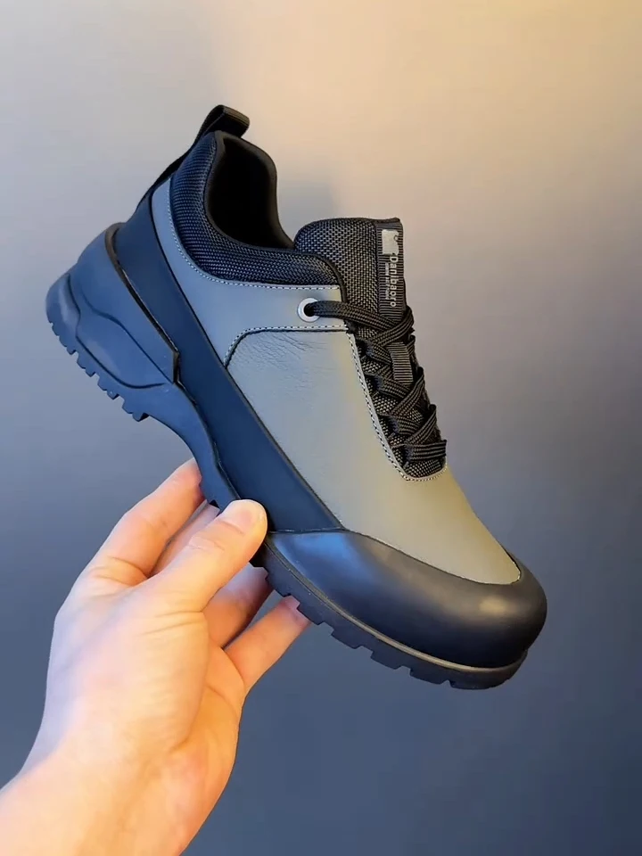 

New 21083 Men's Casual Comfortable Pure Leather Shoes Fashionable Business Style Versatile Flat Heel Rubber Outsole round Toe